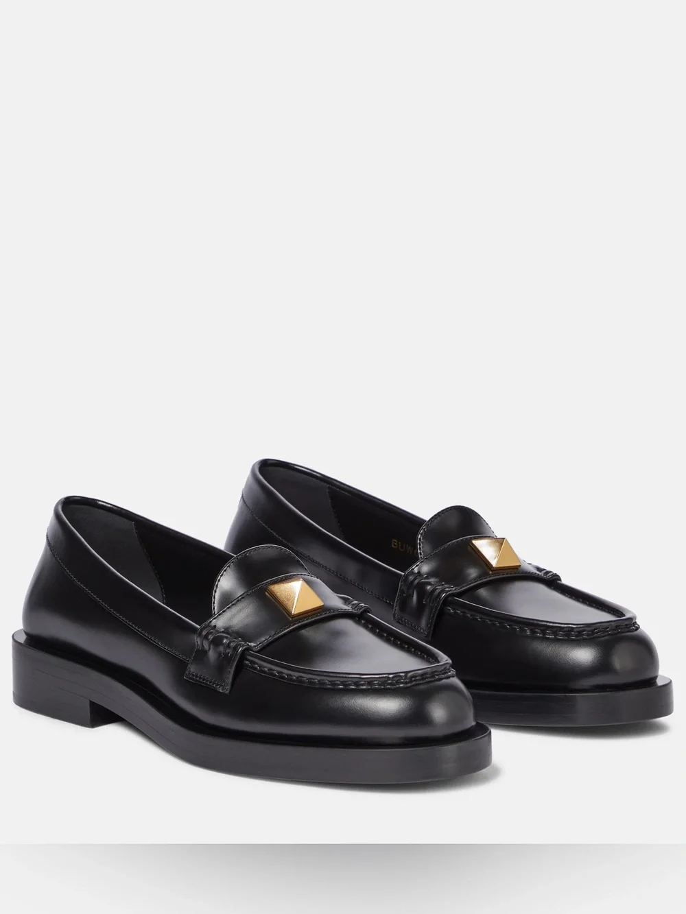 Valentino Garavani black classic rockstud loafers